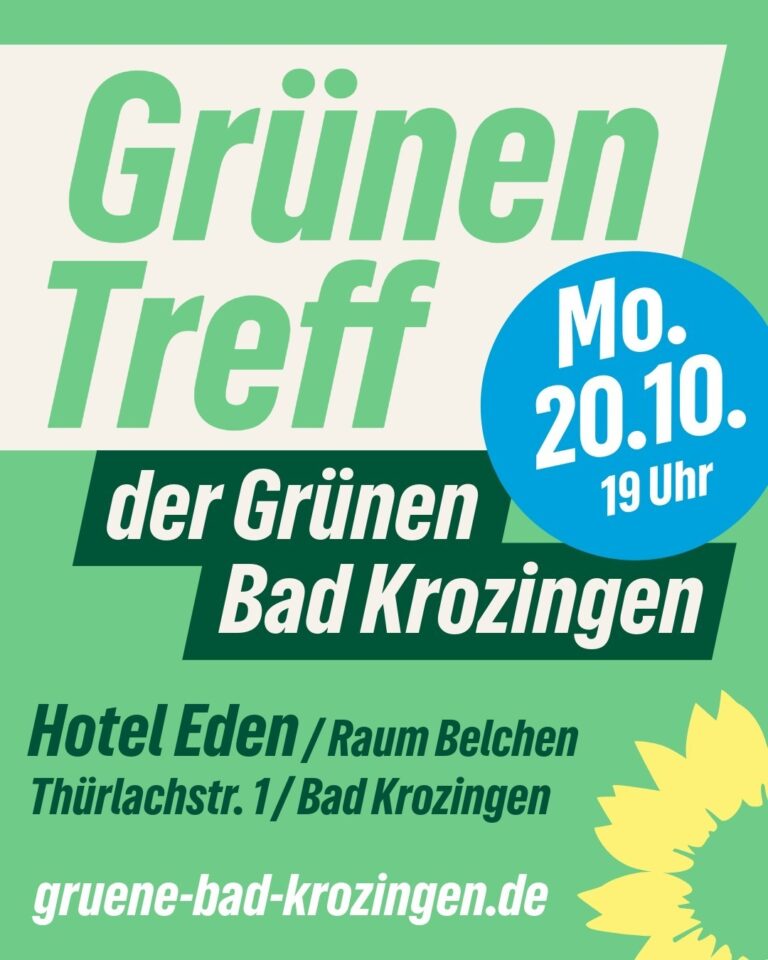 Grüner Treff im Oktober